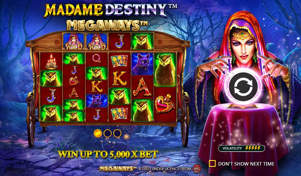 Madame Destiny Megaways – Pragmatic Play کا مکمل جائزہ
